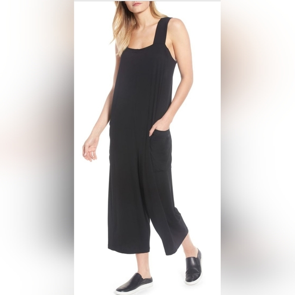 Eileen Fisher Pants - NWT EILEEN FISHER Viscose-Jersey Wide-Leg Cropped Jumpsuit
